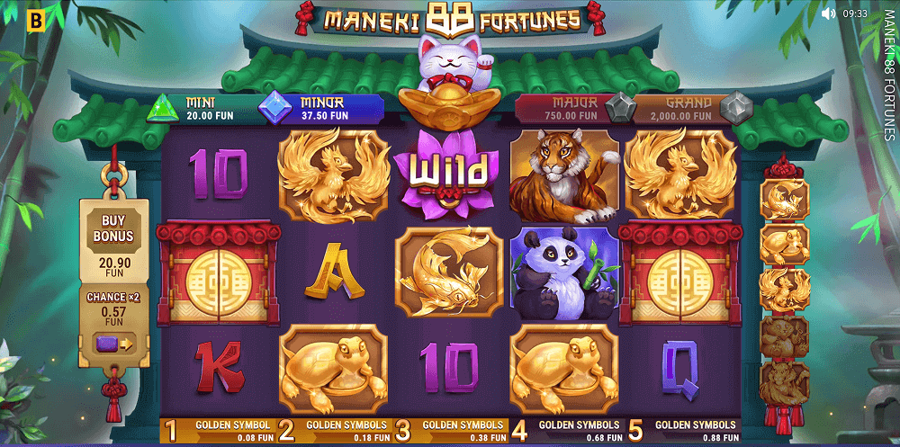 Gameplay de Maneki 88 Fortunes Gameplay de Maneki 88 Fortunes
